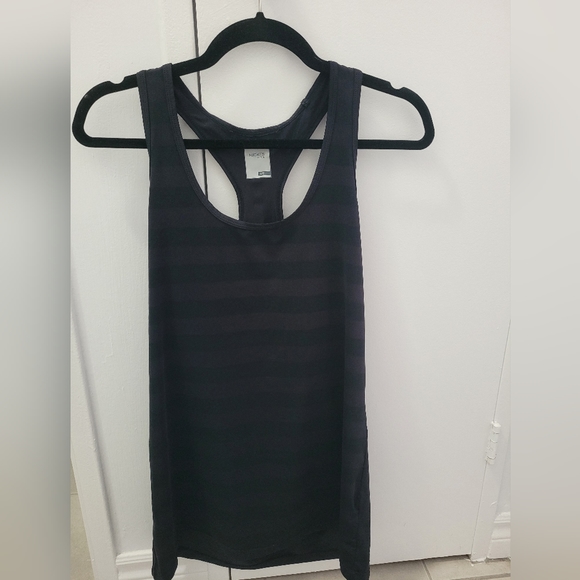 Black Striped Workout Tank - Picture 1 of 3